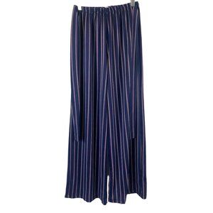 Tiffany & Grey Women's Navy Blue & Red Pants